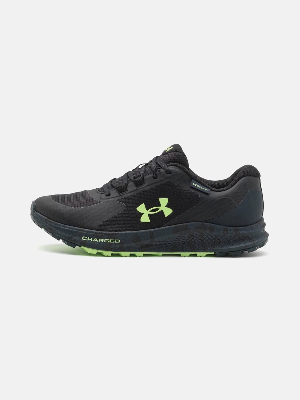 Under Armour Bandit Trail 3 Men’s 7.5 Black Green Running Shoes